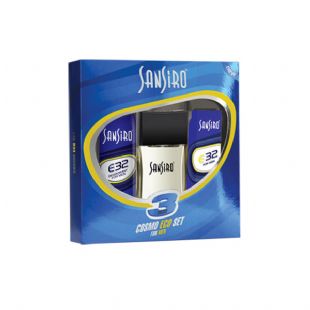 Sansiro E32 Erkek Cosmo Eco Set - 100ml. Edt. + 150ml. Deo. + 8ml. Edt.