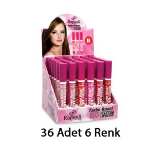 Turboboost Lipgloss - 36 Adet 6 Renk