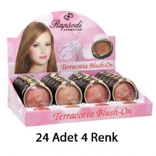 Rapsodi - Terracotta Blush On - 24 Adet - 4 Renk